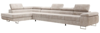 Luxusbetten24 Schlafsofa Designer Sofa Maxi in Cord, mit Schlaffunktion und Stauraum