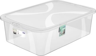 Rotho Aufbewahrungsbox Lona inkl. Deckel 29 L transparent