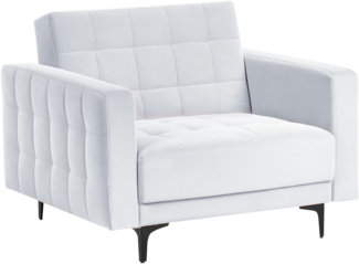 Sessel ABERDEEN Samtstoff Hellgrau