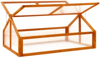 vidaXL Gewächshaus Braun 114x80x50 cm Tannenholz 316415
