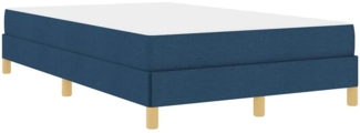 vidaXL Boxspringbett Blau 120 x 200 cm Stoff 3398562