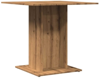 vidaXL Esstisch Artisan-Eiche 80x80x75 cm Holzwerkstoff 855811