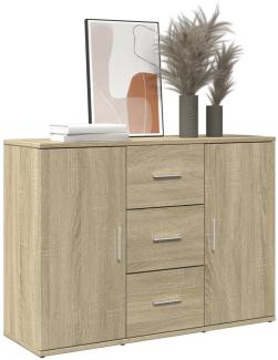 vidaXL Sideboard Sonoma-Eiche 90,5x29,5x65 cm Holzwerkstoff 849876