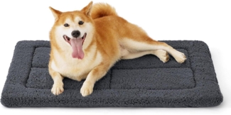 Waschbare Hundematte Mittelgroße Hunde 89x58 cm Hundekissen Schaumstoff Grau