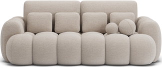 Eltap Cotonn Sofa (Royal 18) mit Schlaffunktion, Beige, 119 x 105 x 256 cm