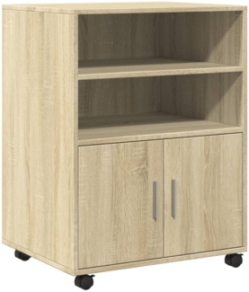 vidaXL Rollschrank Sonoma-Eiche 60x48x81 cm Holzwerkstoff 853166