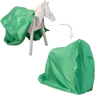 roba Abdeckplane für alle Voltigier- & Spielpferd inkl. Metallösen, Seil & Feststellknopf - Grün