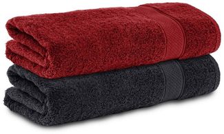 Komfortec Badetücher 100% Baumwolle, 470 g/m², Frottee (2-St), Handtücher 70x140 cm Set, Weich