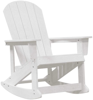 vidaXL Adirondack-Schaukelstuhl Weiß 92 x 73,5 x 92 cm HDPE 42006625