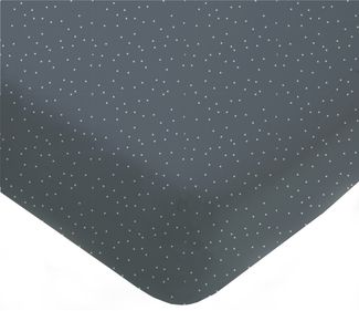 Mies & Co Bold Dots Spannbettlaken Dark Brown 40x80 cm Blau