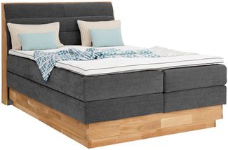 OTTO home Boxspringbett Jenna, ohne LED-Beleuchtung, mit zertifizierten, recycelten Bezugsstoffen