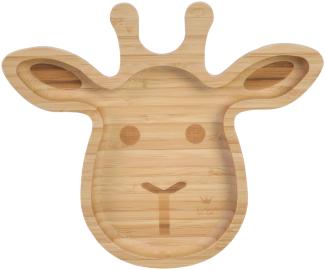 BamBam Giraffe Plate Holz natur