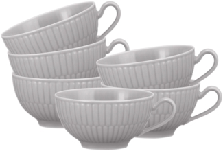 Seltmann Weiden Amina Teetasse 0,14 l 6er Set Silbergrau
