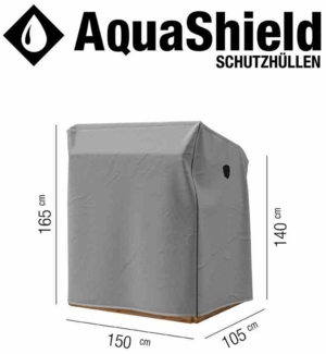 Gartenmöbel-Schutzhülle >AQUASHIELD< in hellgrau, 100% Polyester - 150x165x105cm (BxHxT)