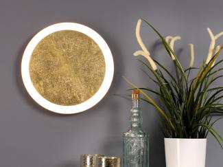 Luce Design Moon 9023 S gold LED Wand- und Deckenleuchte 1-flammig ECO Light