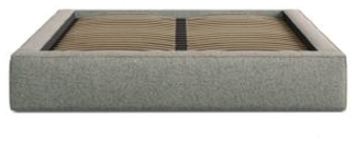 Micadoni Bett Simon Strukturierter Stoff Moßgrün Melange 180x200