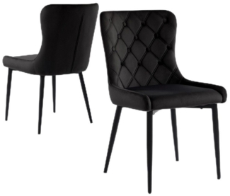 TavilaEcon Esszimmerstuhl Küchenstuhl Polsterstuhl Wohnzimmerstuhl Ergonomischer Stuhl (2 St), Stuhlbeine aus rostfreiem Stahl