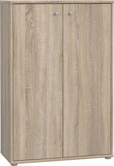 Hochkommode >TEMPRA2< 2 Türen, 2 Böden, Sonoma Eiche Dekor - 73,7 x 111,1 x 34,8 cm (BxHxT)