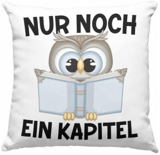 Trendation Dekokissen Trendation - Leseratte Geschenk Kissen mit Spruch Männer Frauen Buchwu