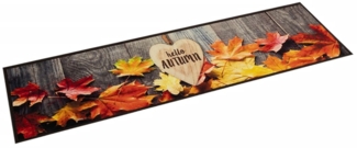 vidaXL Küchenteppich Waschbar Herbst 60x300 cm Samt 4005628