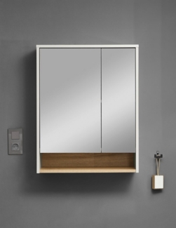 BASIC by Balculina Spiegelschrank Linea (1-St) Breite 60cm, Melaminbeschichtung