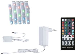 RGBW LED Strip, Fernbedienung, dimmbar, L 151 cm