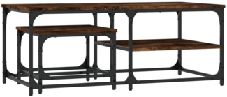 Couchtische, Sofatische 2 Stk. Räuchereiche Holzwerkstoff