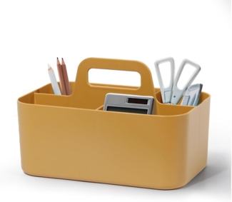 Zedelmaier Aufbewahrungskorb Korb Organizer mit Griff, Kunststoffkorb, Bastelkorb, Schreibtischkorb