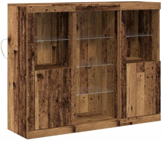 vidaXL Sideboard Altholz 123 x 37 x 100 cm Holzwerkstoff 3333119