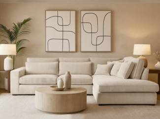 Beautysofa Ecksofa mit dekorativen Kissen PARMA, im modernes Design, klassische Polsterecke inklusive Wellenfedern