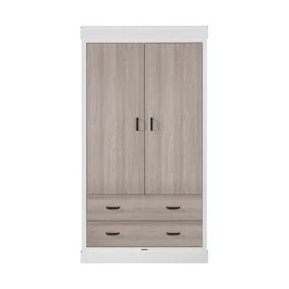 Kidsmill Newport Kleiderschrank 2-türig Weiß / Eic