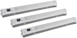 ChiliTec LED Unterbauleuchte 3er Set LED Unterbauleuchte mit Bewegungsmelder kaltweiss, Bewegungsmelder, LED, Kaltweiß