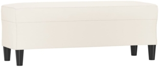 vidaXL Sitzbank Creme 100 x 35 x 41 cm Kunstleder [349416]