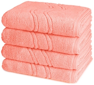 ROSS Handtuch Set Cashmere feeling, Walkfrottee (Spar-Set, 4-St), 4 X Handtuch - im Set - Baumwolle - Saugstark