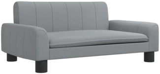 vidaXL Hundebett Hellgrau 70x45x30 cm Stoff