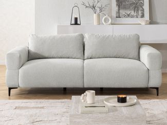 S-Style Möbel 3-Sitzer Sofa Cardea in Bubble-Optik aus weichem Strukturstoff, mit Wellenfederung und hohem Sitzkomfort