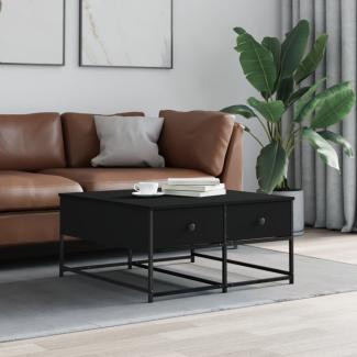 vidaXL Couchtisch Schwarz 80x80x40 cm Holzwerkstoff 835354