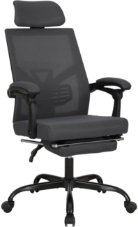 Ergonomischer Bürostuhl Mesh Fußstütze Kopfstütze