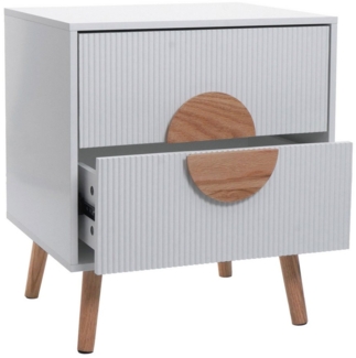 MCW Nachttisch MCW-N89-NW, Inklusive Fußbodenschoner