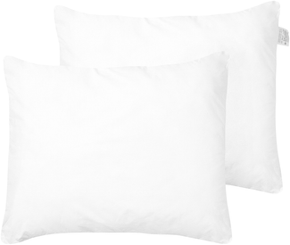 Set mit 2 Kissen ERRIGAL Hoch Mikrofaser 50 x 60 cm Weiß