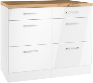 KOCHSTATION Unterschrank KS-Milan Auszugschrank 50 cm, matte oder hochglänzende Fronten