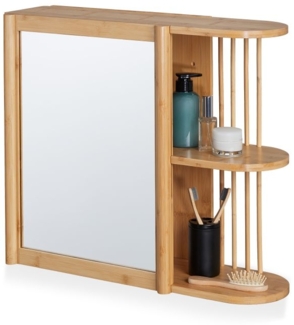 Bambus Wandregal mit Spiegel
