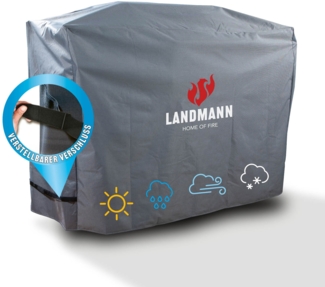 LANDMANN Premium Wetterschutzhaube - 62 x 148 x 120 cm