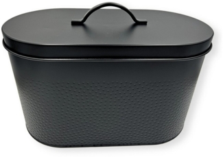 MediMuc Vorratsdose strukturierte Oberfläche, schwarz, pulverbeschichtet