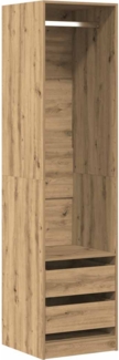 vidaXL Kleiderschrank Artisan-Eiche 50x50x200 cm Holzwerkstoff 3318629
