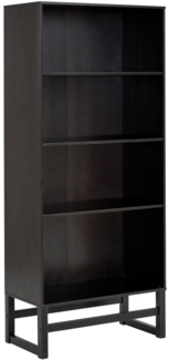 loft24 Bücherregal Jenna, Regal, Standregal, 4 Fächer, Masssivholz, Höhe 175 cm