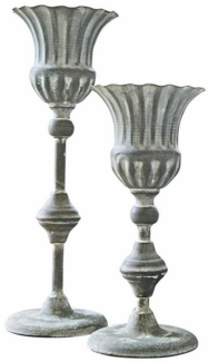 Mirabeau Tischvase Amphore 2er Set Hanson grau