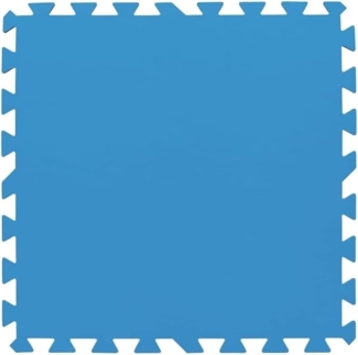 Bestway | Flowclear Pool-Bodenschutzfliesen XL-Pack | 18 Stück á 50 x 50 cm | Blau | ideal um Schutz des Poolbodens und des Rasens