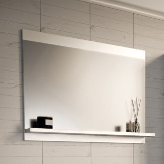 Badezimmerspiegel Krildihana 60 x 50 x 12 cm Weiß [en. casa]