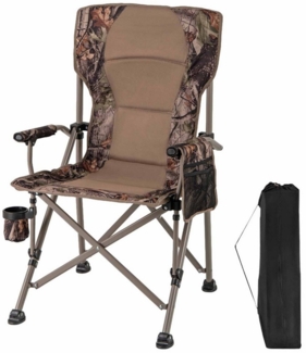 COSTWAY Campingstuhl, klappbarer Gartenstuhl mit Tragetasche, bis 180kg